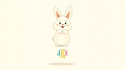 Delightful Easter Bunny Vector Illustration

