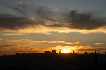 A Sunrise over Jerusalem, Israel