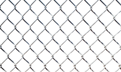 Chain Link Fence on transparent background