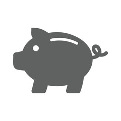 piggy bank on white background vector illustration
