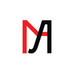 M & A letter logo design