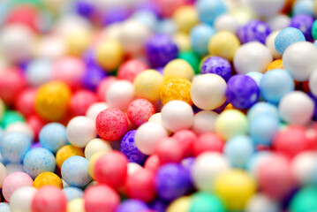 colorful beads styrofoam