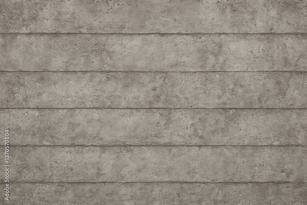 Poster horizontal lines dividing a concrete wall create a textured and repetitive pattern, offering a versa