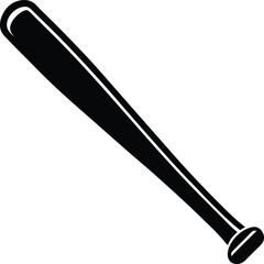 Baseball Bat Silhouette Vector