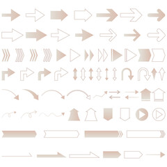 グラデーション矢印の素材