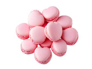 Fototapeta premium Pink Heart-Shaped Objects in Circular Arrangement