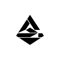 Geometric Logo Design: Abstract Triangle & Diamond Shape