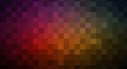 Fototapeta premium Colorful square mosaic background design with gradient effect