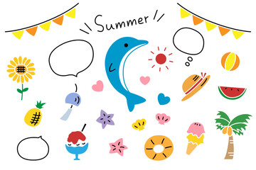 かわいい夏素材