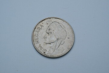 Picture of Prince Diponegoro on the 1955 Indonesian 50 cent coin