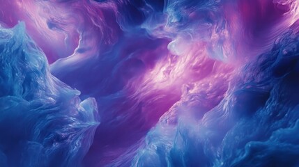 Abstract artistic representation of swirling color transitions and fluid shapes