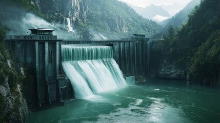 Majestic Dam in Verdant Valley