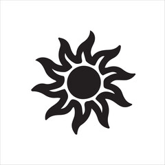 vector illustration of a sun