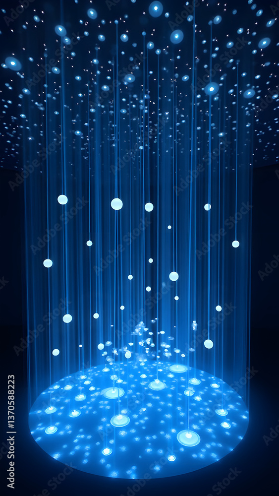 Poster an interactive star map constructed from maternal elements that allows visitors to rewrite celestial