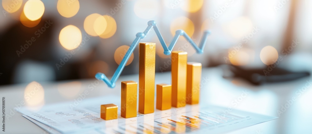 Poster analyzing financial data report office setting infographic presentation professional environment clo