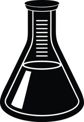 Beaker Silhouette Vector