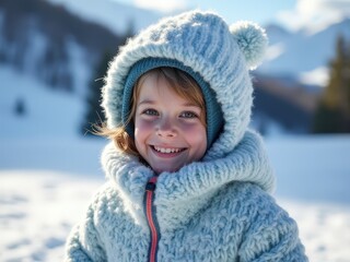 A colorful assortment of yarns are laid out on a wooden table. The yarns are of various colors and textures, creating a vibrant and lively scene. The table is also adorned with a knitting needle