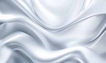White and gray gradient background, glass texture, silver foil
