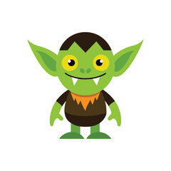 Adorable Goblin Mascot Cartoon Cute Vector Art Character Design
