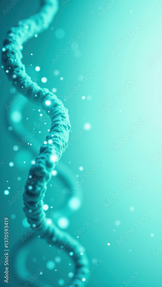 Poster a close-up photograph of a nad molecule with colorful graphics highlighting its structure.