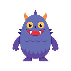 Cute Cartoon Monster Vector Art Design
