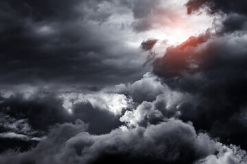 Dramatic Storm Clouds Background