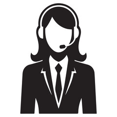Professional Customer Service Representative Image Illustration Vector Design Graphics