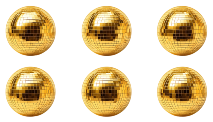 golden disco ball