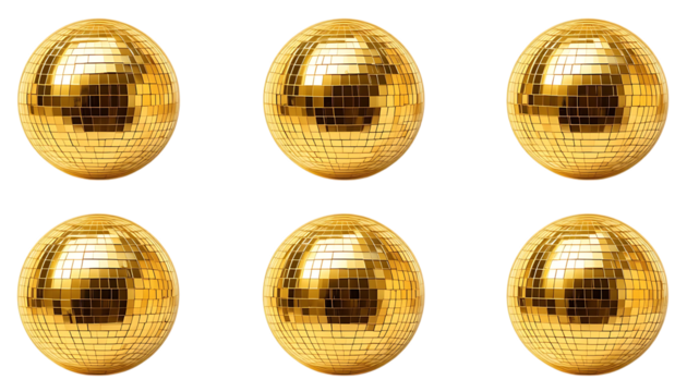 golden disco ball