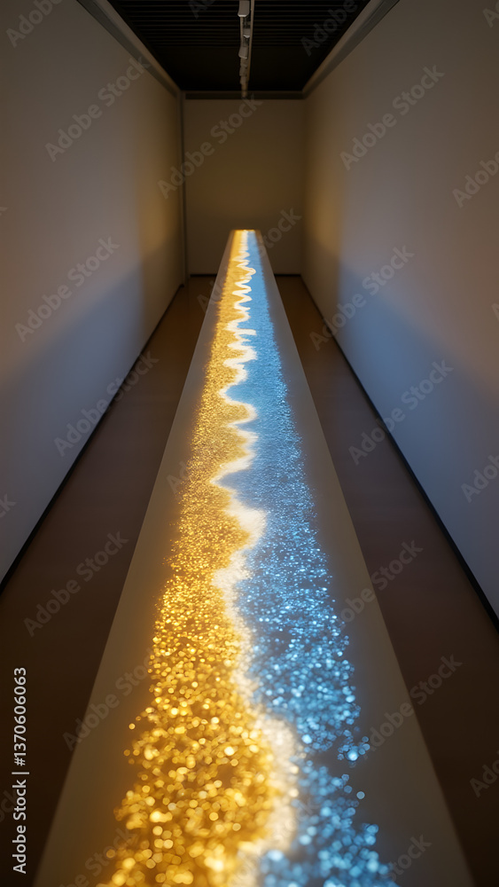 Poster a biological dividing line that questions boundaries between mother and child through interactive li