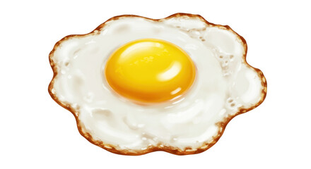 Isolated Fried Egg