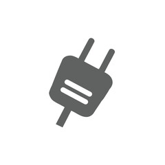 hand holding a plug vector illustration icon