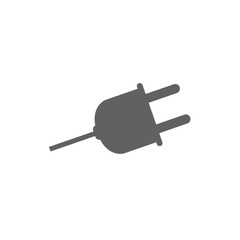 electric plug isolated  vector illustration icon