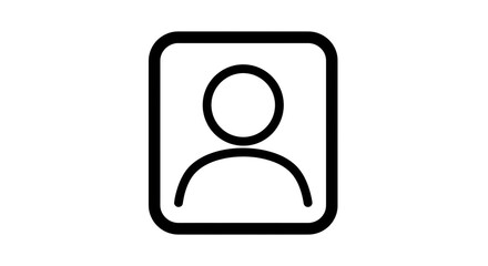 Isolated Profile Picture Icon