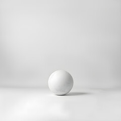 Minimalist White Background Symbolizing Zero, Emptiness and New Beginnings