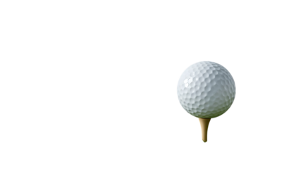 Golf ball and tee