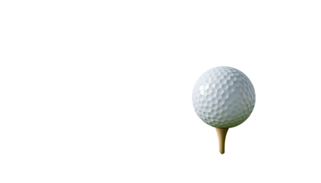 Golf ball and tee