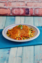 Blackened Fish Fillet on Black Beans & Rice