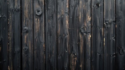 Fototapeta premium black wood charcoal burn Japanese pine wooden floor for background.