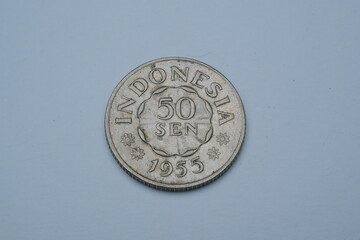 50 cents Indonesian coin from 1955
