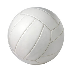 A pristine white volleyball, isolated on transparent background © Photo Find