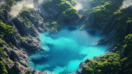 Turquoise River Canyon View
