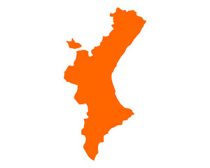 Karte von Valencia