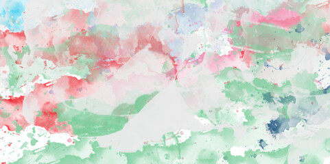 Azure Dirty Backdrop. Khaki Wash Element. White. Watercolor background. 3D illustration, 3D rendering. Colorful gradient ink colors wet effect hand drawn canvas background .>

