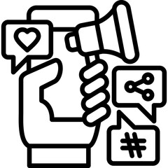 Mobile Ads line icon