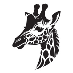 Elegant Giraffe Illustration A Stylish Silhouette for Nature Enthusiasts and Designers