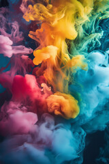 Fototapeta premium Colorful Smoke Explosion
