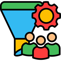 Lead Generation lineal color icon