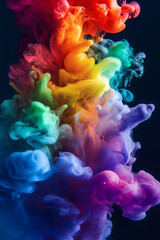 Obraz premium Colorful Smoke Swirls