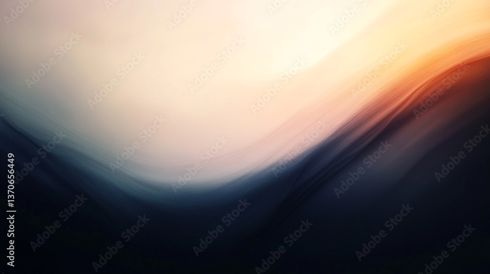 Poster abstract blurred background with gradient of light and dark colors creating a smooth wave effect